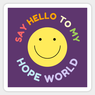 Hobicore Say Hello to My Hope World (j-hope BTS) Sticker